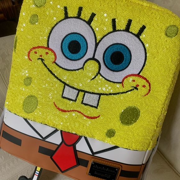 Loungefly x Nickelodeon SpongeBob SquarePants Sequin Backpack Bag Anniversary main image 16